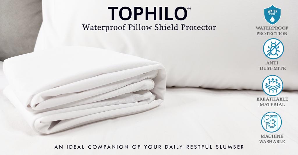 TOPHILO Waterproof Shield Pillow Protector